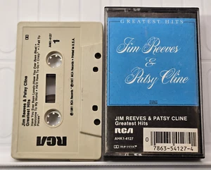 JIM REEVES & PATSY CLINE - GREATEST HITS (Cassette, 1981, RCA) AHK1-4127 - Picture 1 of 2