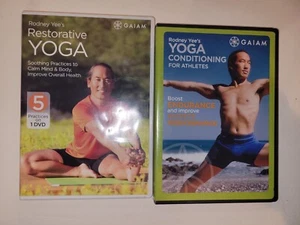 Lot 2-Yoga DVD by Rodney Yee's Yoga Restorative yoga conditioning yoga - Picture 1 of 6