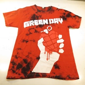 GREEN DAY AMERICAN IDIOT PUNK ROCK MUSIC TOUR CONCERT TEE T SHIRT Mens S Red  - Picture 1 of 3