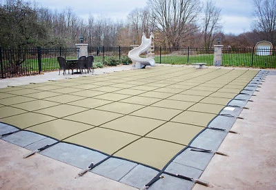 Cubiertas de seguridad rectangulares de malla bronceada Loop Loc - (elige el tamaño) Foto 1 de 2