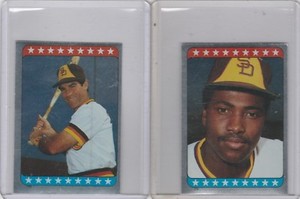 1985 Topps Album Stickers Steve Garvey Tony Gwynn #174 #176