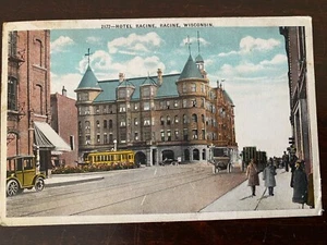 Alte Postkarte, Racine, Wisconsin, Hotel Racine, 1924, signiert, gestempelt - Bild 1 von 1