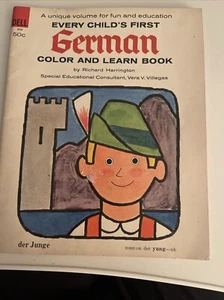 Vtg. 1963 Every Child's First German Color and Learn Book New! Dell Paperback - Bild 1 von 5