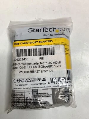 StarTech.com USB C Multiport Adapter - Portable USB-C Dock with 4K HDMI - 100W - Image 1 of 4