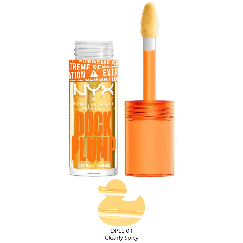 NYX Duck Plump High Pigment Lip Pumping Gloss - 01 Clearly Spicy 0.23 fl oz