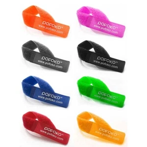 20*185mm Adjustable And Reusable - Hook And Loop Self Adhesive Tape 8 Colors - Picture 1 of 3