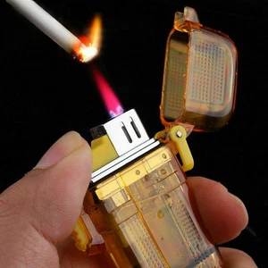 Torch Jet Lighter Windproof Refillable Butane Adjustable Flame Cigar Lighters - Picture 1 of 12