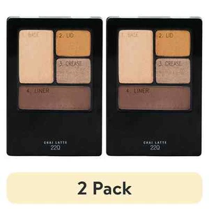 Maybelline Expert Wear Eyeshadow Quads, 22Q Chai Latte - 2 Pack - Picture 1 of 3