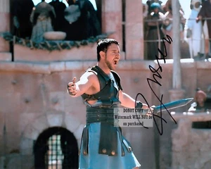 Foto autografiada firmada a mano de Russell Crowe Gladiator 8 x 10" 456 - Imagen 1 de 1