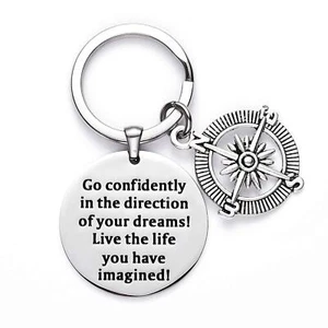 Graduation Keychain Gift 2023-2024 College High School Inspirational Gift Idea - Picture 1 of 6