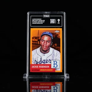 TAG 9 🍊 2022 Topps Chrome Platinum #42 Jackie Robinson Orange Refractor /25 - Picture 1 of 4