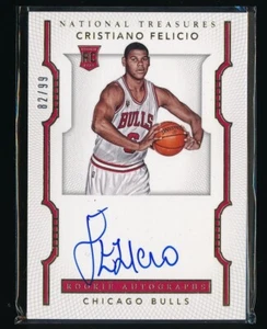 2015-16 NATIONAL TREASURES ROOKIE AUTOGRAPHS #145 CRISTIANO FELICIO RC AUTO /99 - Picture 1 of 2