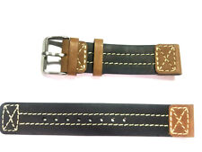 Jeep Watch Strap For Camp 20 mm Natural Leather Black/Brown White Sitch See List