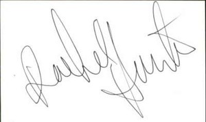 Rachel Hunter Actress The Benchwarmers Signed 3" x 5" Index Card