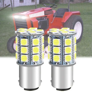 For Case 400 442 444 446 448 tractor headlamp Bright White 1156 LED light bulbs - Picture 1 of 11