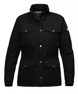 NUEVA CHAQUETA DE INVIERNO FJALLRAVEN Raven para mujer XL negra con capucha forrada de lana precio de venta sugerido por el fabricante: $300 - Imagen 1 de 12