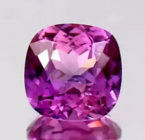 Cuscino zaffiro NATURALE certificato sciolto Montana bicolore 10 x 10 mm PIETRA PREZIOSA - Foto 1 di 4
