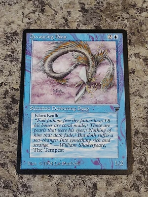 Devouring Deep - Magic the Gathering MTG Legends English Nice! - Image 1 of 2