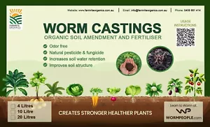Worm Castings 2.5Kg Premium Screened Free Delivery Seed Free 100% Organic - Picture 1 of 6