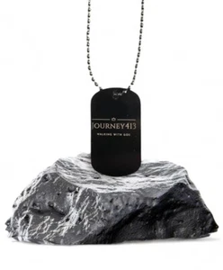NEU!! - JOURNEY413 - DOGTAG SCHWARZ - ALUMINIUM 18-30 ZOLL - INDIVIDUELLE RÜCKSEITE VERFÜGBAR $15 - Bild 1 von 8