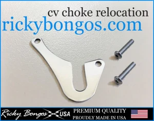 Harley Sportster Dyna CV Choke Cable Relocation Bracket USA Made Aluminum - Picture 1 of 4