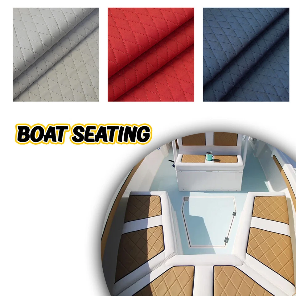 Baklava Quilt - PREMIUM WATERPROOF Fabric Boat Seats Sofa Interior Upholstery! - Image 1 of 1