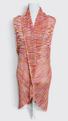 John Paul Richard Open Duster Sleeveless Open Knit Kimono Long Cardigan XL NWT - Image 1 of 4