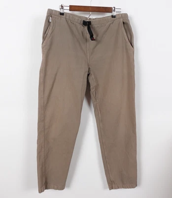 Gramicci 裤子女式大号 14 / 16 绿色腰带棉远足攀爬棕褐色 — 第 1/4 张图片