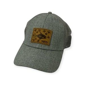Yeti Hat Cap Snap Back Gray Fish Logo JMarquarot Collaboration - Picture 1 of 5