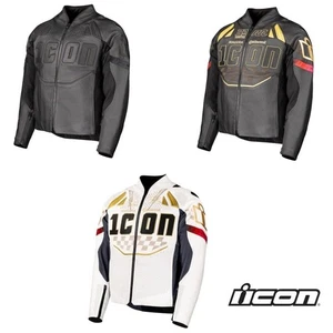 Chaqueta de cuero para moto de calle Icon Contra3 Rizz Rizz - Elige talla y color - Imagen 1 de 11