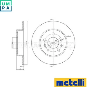 2x BRAKE DISC 23-0535 FOR RENAULT SAFRANE/II LAGUNA/Grandtour Z7X726/760 3.0L - Picture 1 of 6