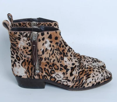 Golden Goose Mujer Marrón Botines Cuero Estampado Leopardo Botines Planos EUR 37,5 Foto 1 de 4