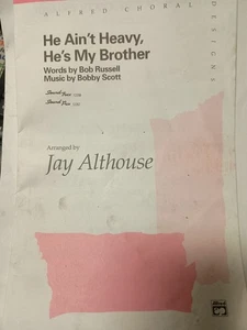 He Ain't Heavy, He's My Brother - Noten - SATB & Piano arr Jay Althouse O2 - Bild 1 von 2