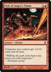 (4x) PATH OF ANGER'S FLAME - Saviors of Kamigawa – MTG Magic the Gathering Card - Picture 1 of 5