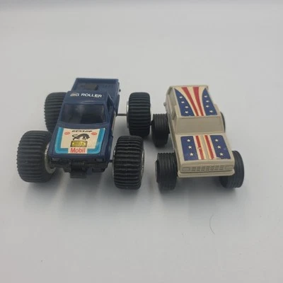 VINTAGE 1982 MATTEL PLASTIC TOY TRUCK FORD BRONCO  AMERICAN FLAG & Big Roller - Image 1 of 4