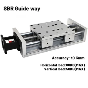 0.03mm Precision Ballscrew SBR Slide Table 20-80kg Heavy Duty Linear Module CNC - Picture 1 of 14