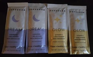 Popsugar 4 Stück Badeverstärker Glow Vitamin C 2 Stück & Traum Lavendel 2 Stück Netto Wt... - Bild 1 von 6