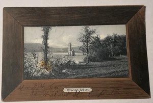 Postkarte - Eisvogelturm Otsego Lake Cooperstown NY Glimmerglass Lake 1908 - Bild 1 von 2