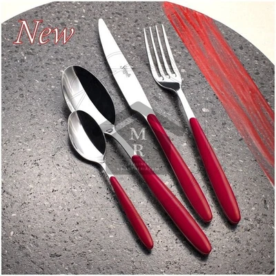 Set Posate Aurora Salvinelli – Acciaio Inox e Manico Colorato in ABS - Immagine 1 di 4