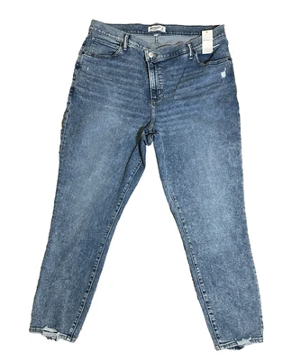 Pantalones de mezclilla para mujer Abercrombie Fitch 35/20R súper ajustados al tobillo tiro alto Curve Love Foto 1 de 4