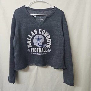 Sudadera recortada para mujer Alta Garcia Dallas Cowboys NFL fútbol americano talla grande - Imagen 1 de 6