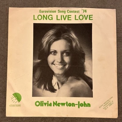 OLIVIA NEWTON-JOHN Long Live Love / Angel Eyes 45 7" single 1974 Sweden EX - Image 1 of 4