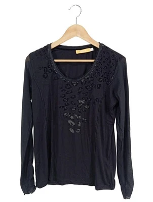 BIBA Manga larga Mujeres Camisa Talla EU 40 negro look casual - Imagen 1 de 4