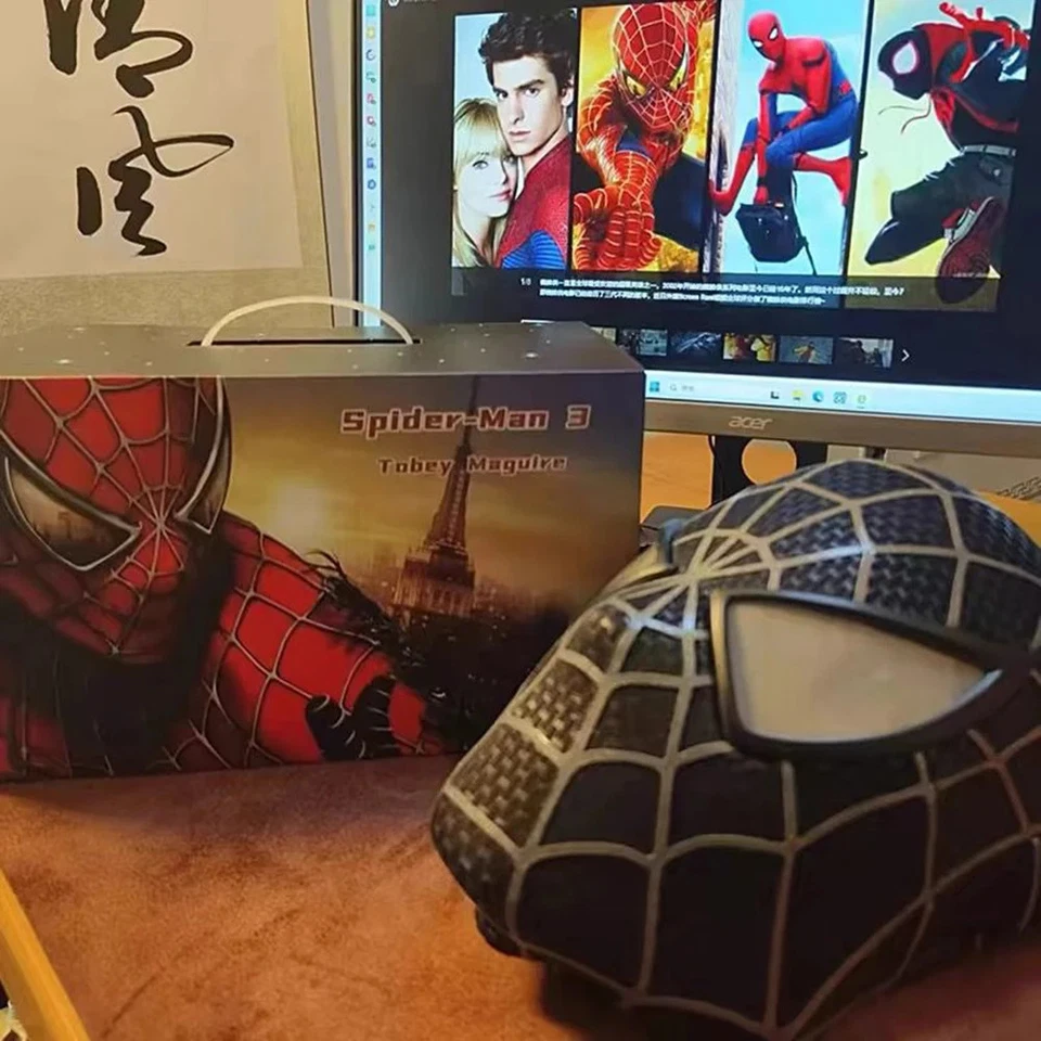 Spider-Man Maske Cosplay Superheld 3D Webmuster Magnetisch Geschenk - Bild 1 von 4