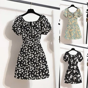 Ladies French dress retro dress women dress micro elasticity loose - Picture 1 of 16