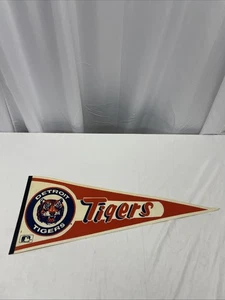 1980er Detroit Tigers Logo Baseball Wimpel volle Größe  - Bild 1 von 4