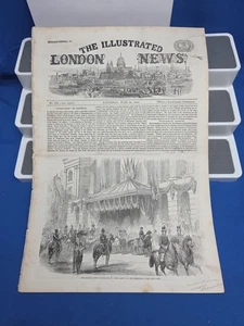 The Illustrated London News June . 1858 Stamped Edition Queens Visit Birmingham  - Bild 1 von 23