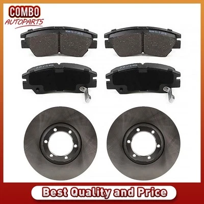 Front Brake Rotors Brake Pads for 1986-1993 Dodge Ram 50 - Image 1 of 4