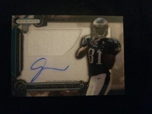 JORDAN MATTHEWS 2014 TOPPS STRATA EAGLES CLEAR CUT JERSEY AUTO RC - Picture 1 of 2