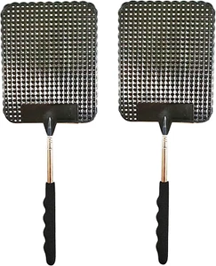 2PCS Telescopic Fly Swatter, Manual Heavy Duty Plastic Flyswatter, Upgraded Stur - Picture 1 of 12